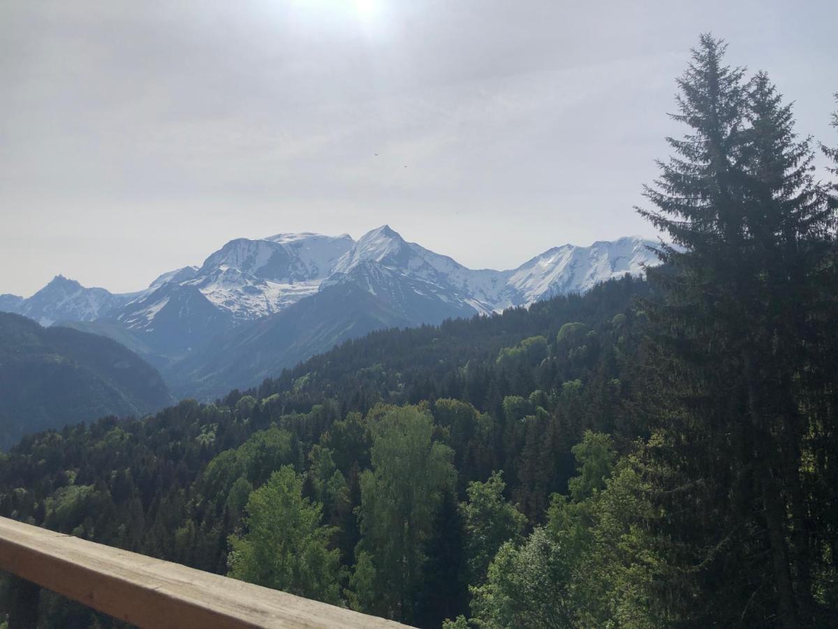 Studio Turquoise Quartier Grattague Vue Montblanc Saint-Gervais-les-Bains Exterior photo
