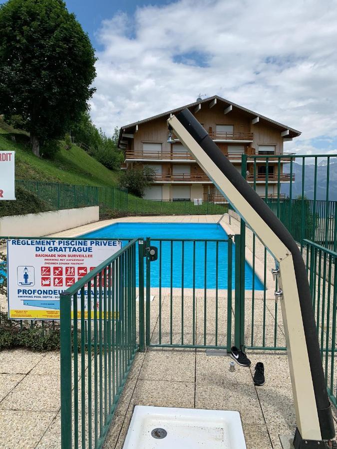 Studio Turquoise Quartier Grattague Vue Montblanc Saint-Gervais-les-Bains Exterior photo